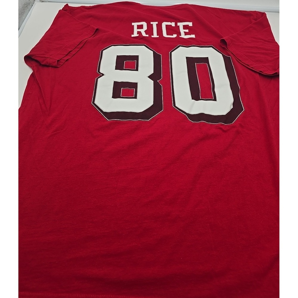 Vtg‎ Jerry Rice San Francisco 75 Anniversary Mitchell & Ness Jersey RED XXL - Picture 11 of 12
